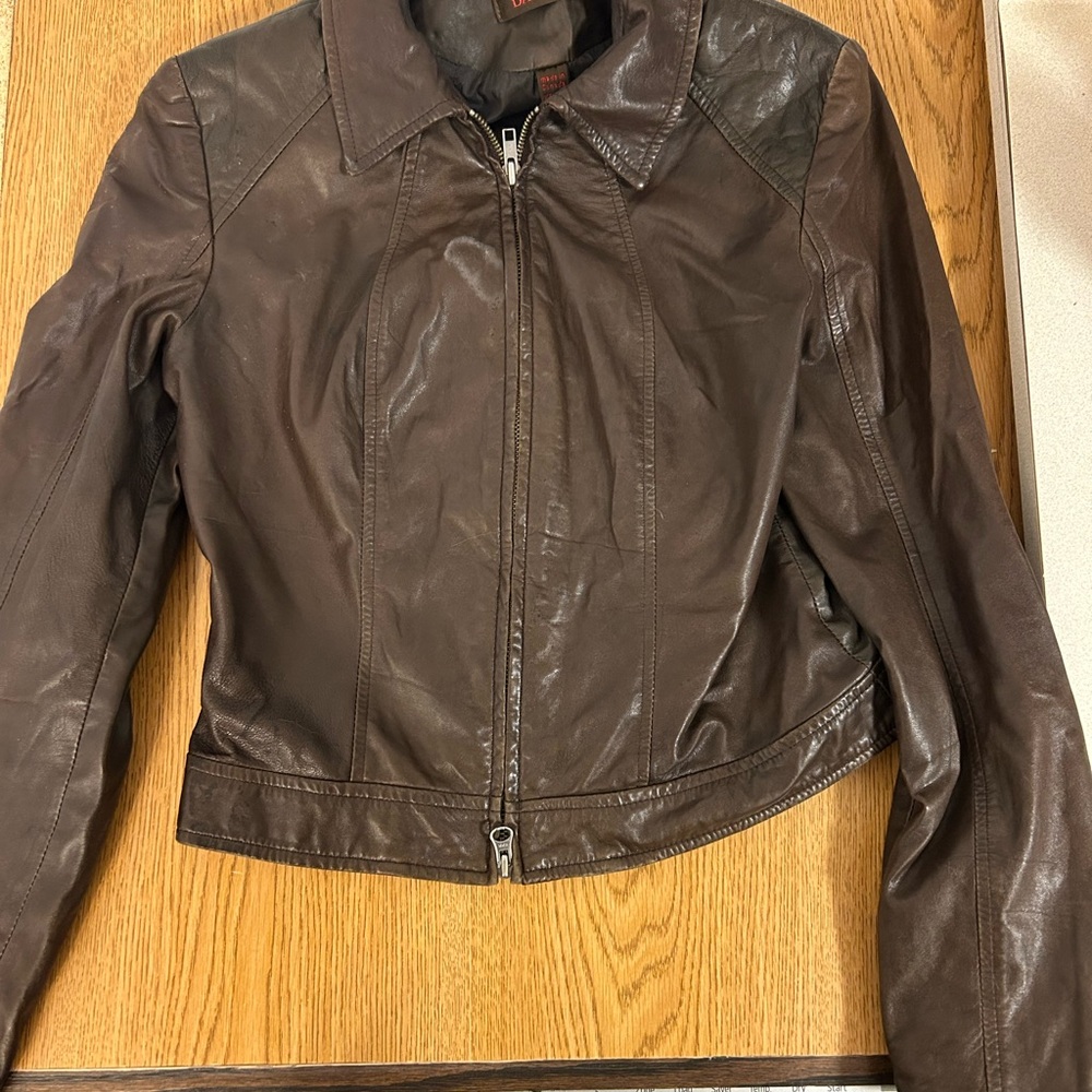 Women's Brown Leather Jacket